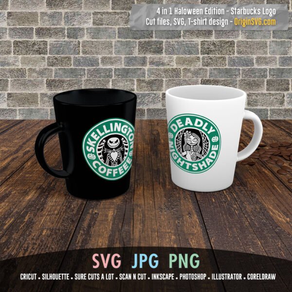 jack skellington starbucks logo