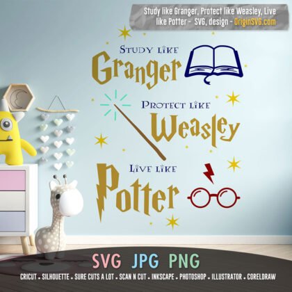 Study like Granger, protect like Weasley, live like Potter