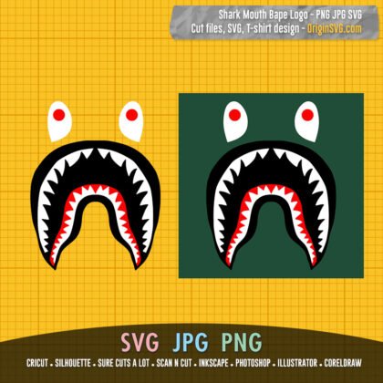 bape shark mouth