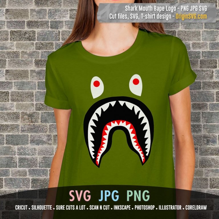 Download Shark Mouth Logo Bape SVG Cut File - Origin SVG Art