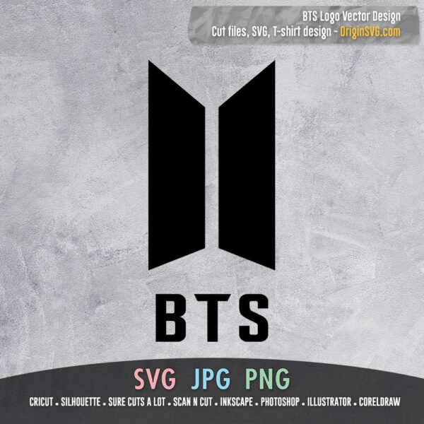 BTS logo vector SVG printable