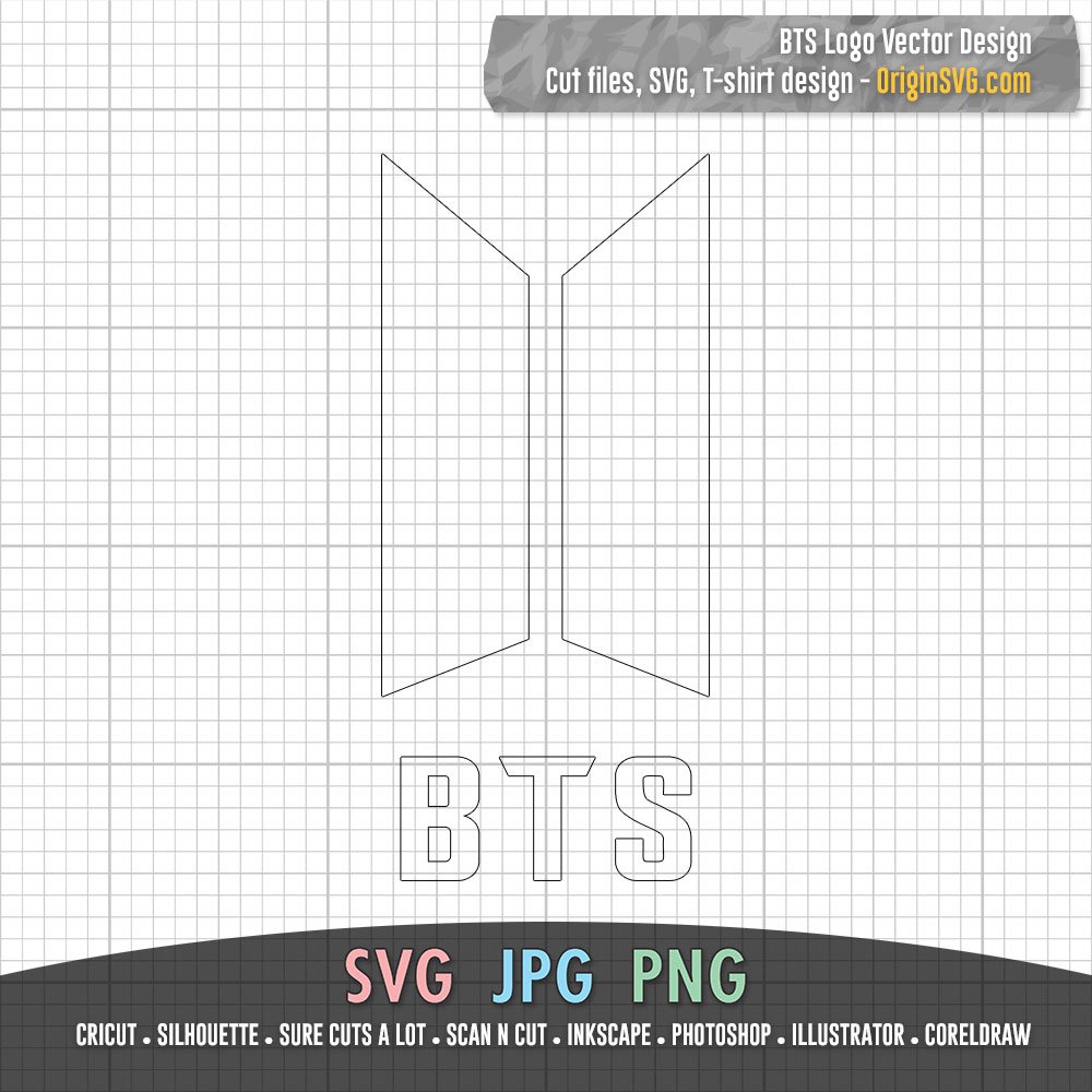 Download Bts Logo Svg Png Jpg Clipart Cut Files Vector Design For All Purpose Origin Svg Art