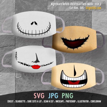 nightmare before christmas face mask