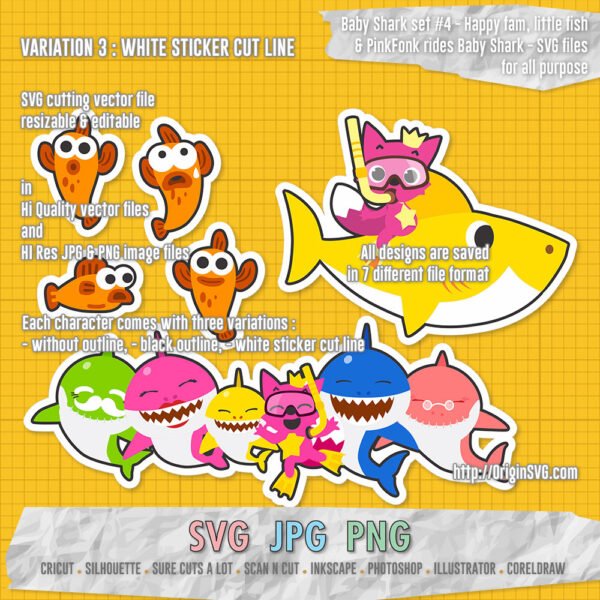 baby shark set 4