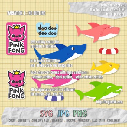 Baby shark set 5