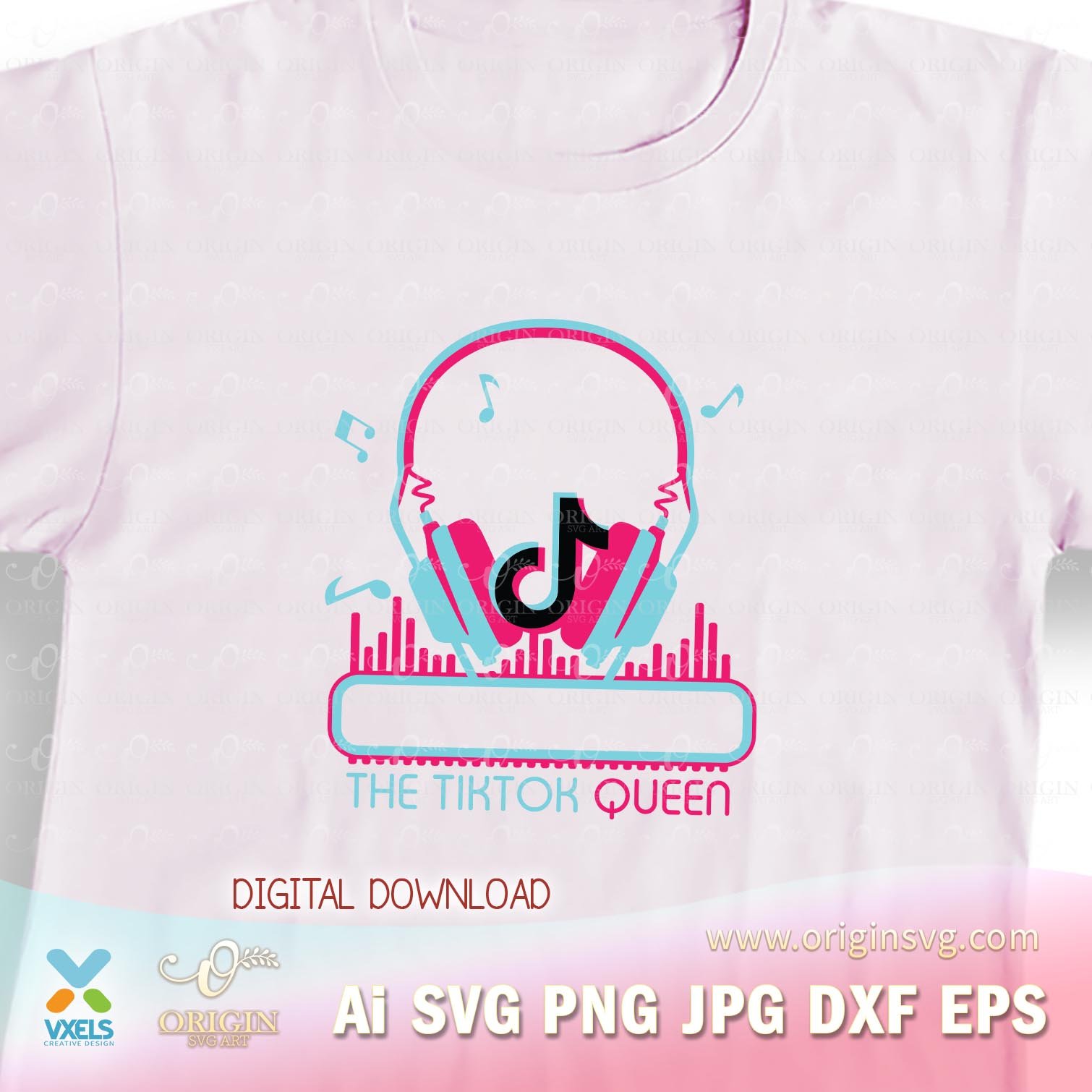 Download Tiktok birthday girl music SVG cut file for Cricut Design ...