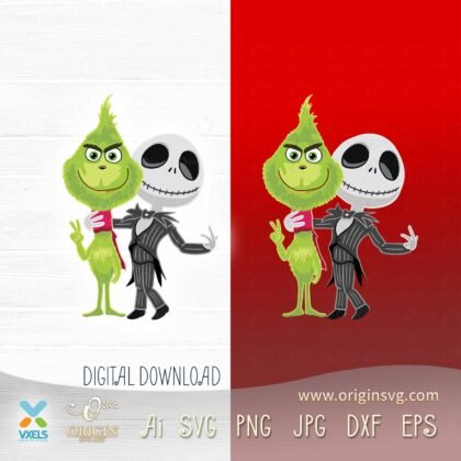 Jack Skellington Grinch SVG