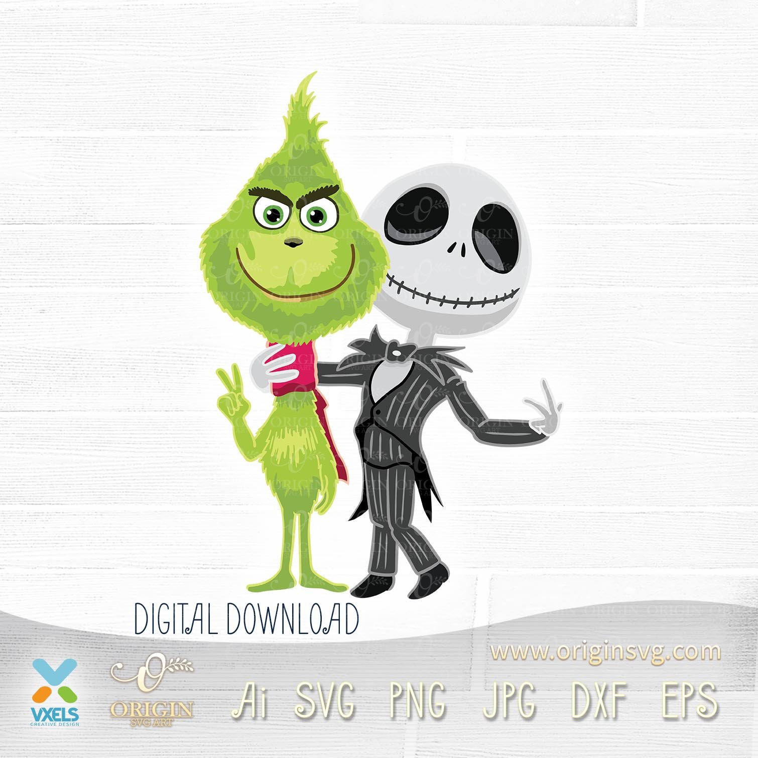 Free Free 283 Baby Grinch And Jack Skellington Svg SVG PNG EPS DXF File