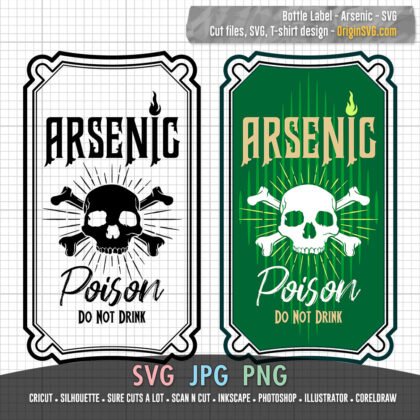 Bottle Label Arsenic Poison Do not Drink