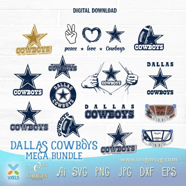 Dallas Cowboys Svg Cowboys Svg Cowboys Logo Svg Sport Svg 70+ Designs Dallas Cowboys Football Svg Bundle Love Cowboys Svg