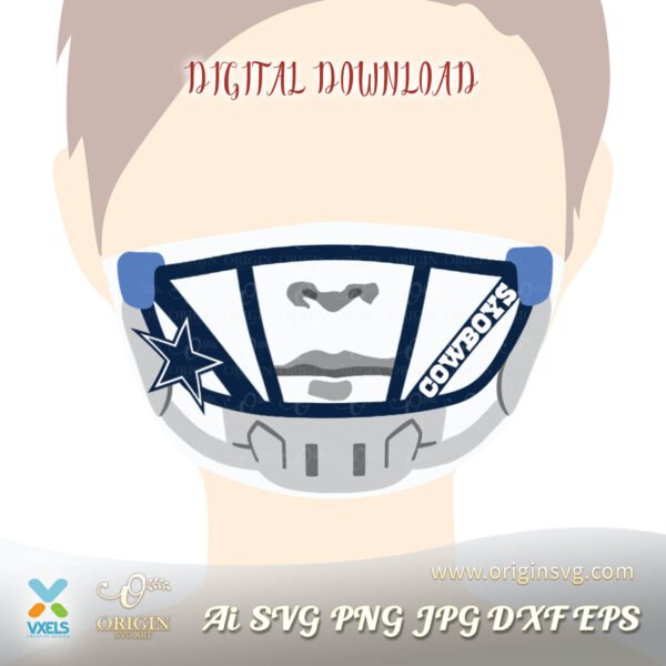 cowboys face mask