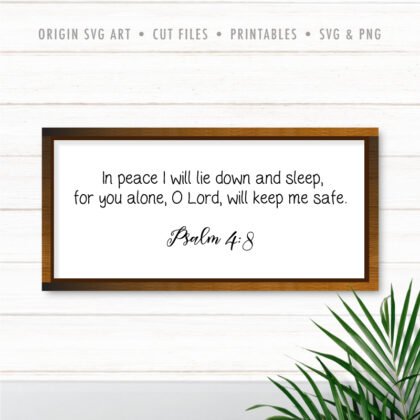 psalm 4:8 svg