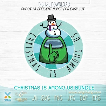 Download Christmas is Among Us + Halloween SVG Bundle Game Character