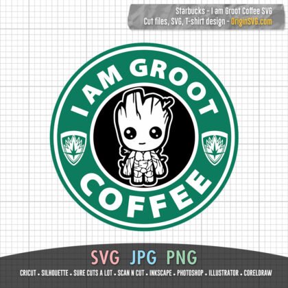 I Am Groot Coffee Starbucks Logo