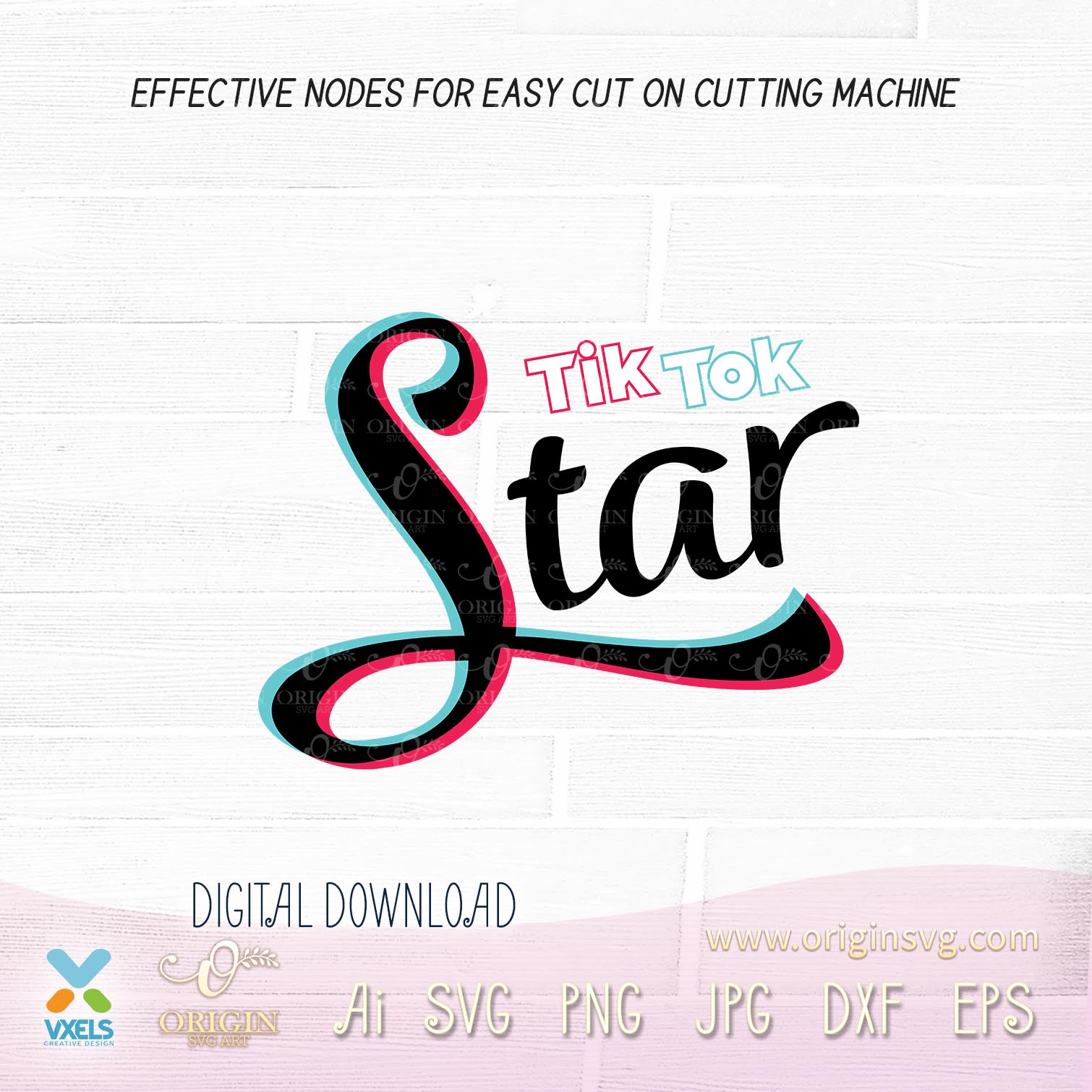 Download Tiktok Star Bundle SVG Tik Tok Musical Logotype Theme