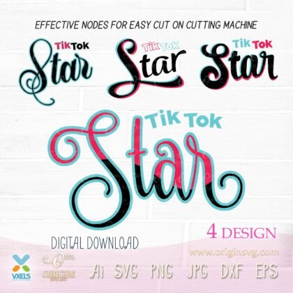 tik tok star svg
