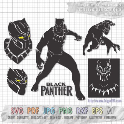 Black Panther 3 - pose and attack