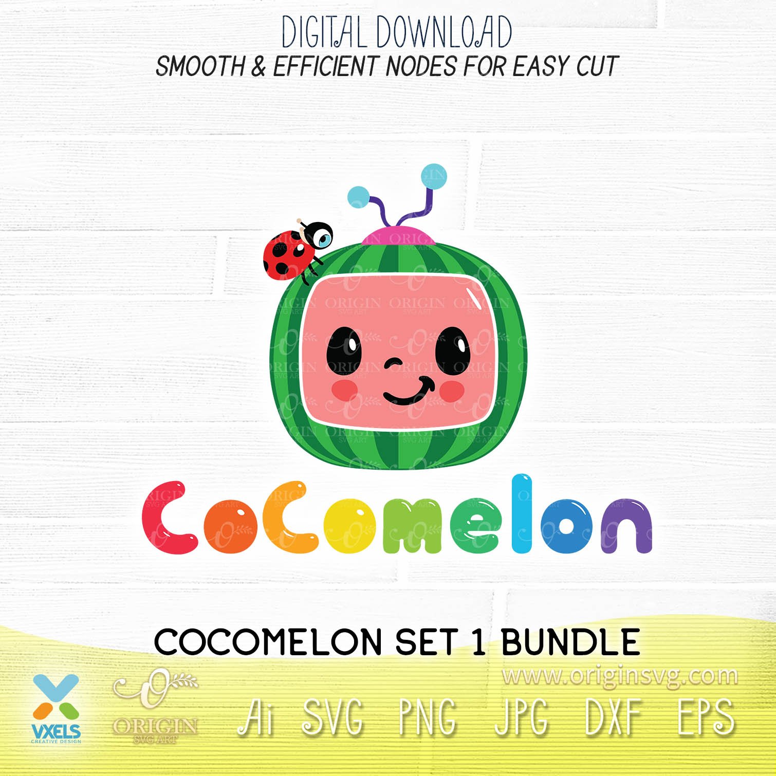 Download Cocomelon Svg Alphabet Custom Name Printable Fonts Png Cricut Image