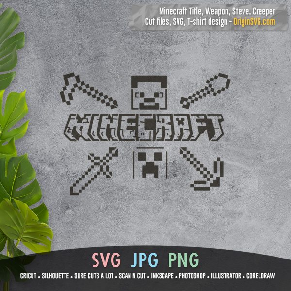 Minecraft All - Steve Creeper Title Weapons