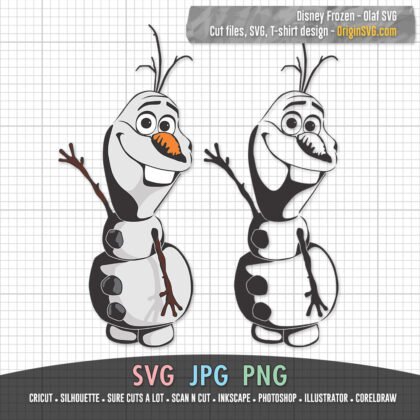 olaf disney frozen svg