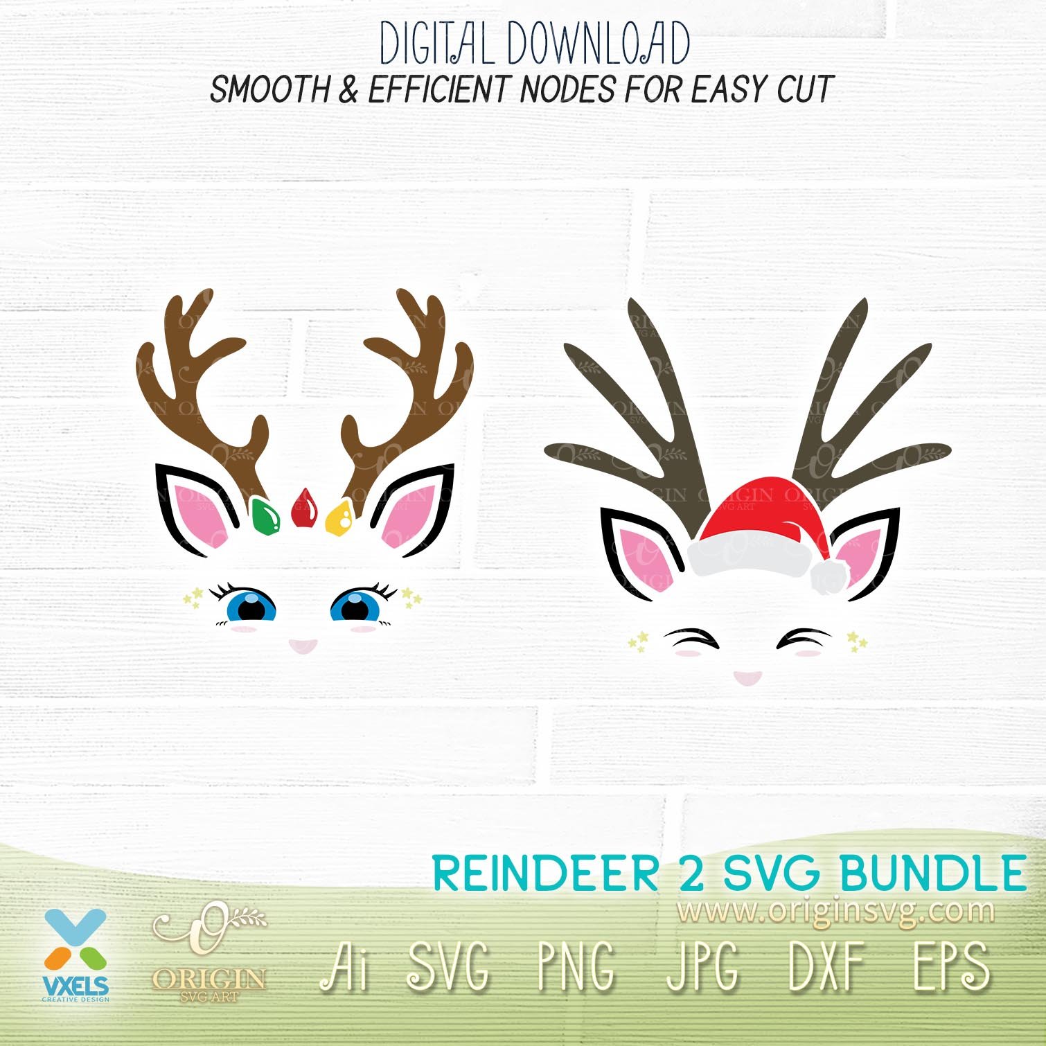 Christmas Reindeer Svg Rudolph Svg Christmas Vacation - vrogue.co