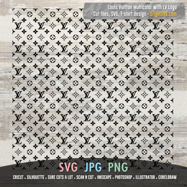 L and V Pattern Multicolor with L and V Logo - Image 5