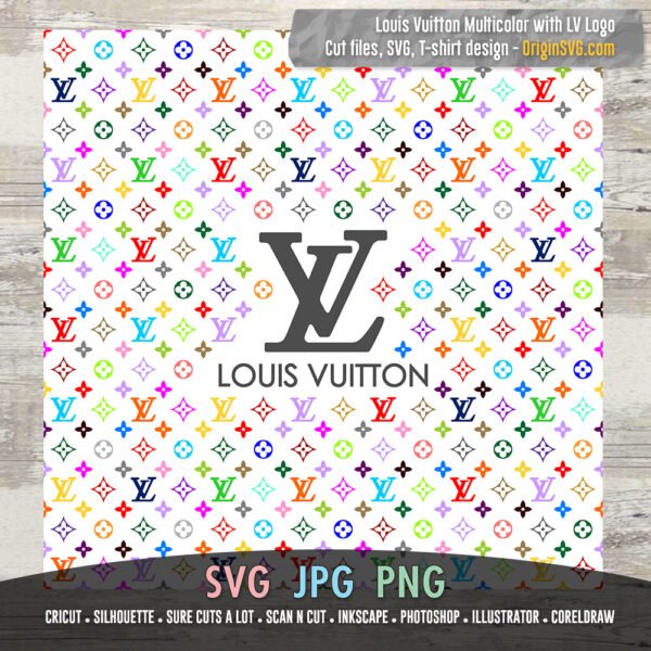 LV pattern multi colors