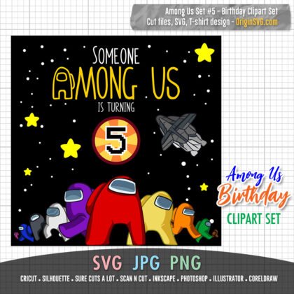 Among us birthday theme
