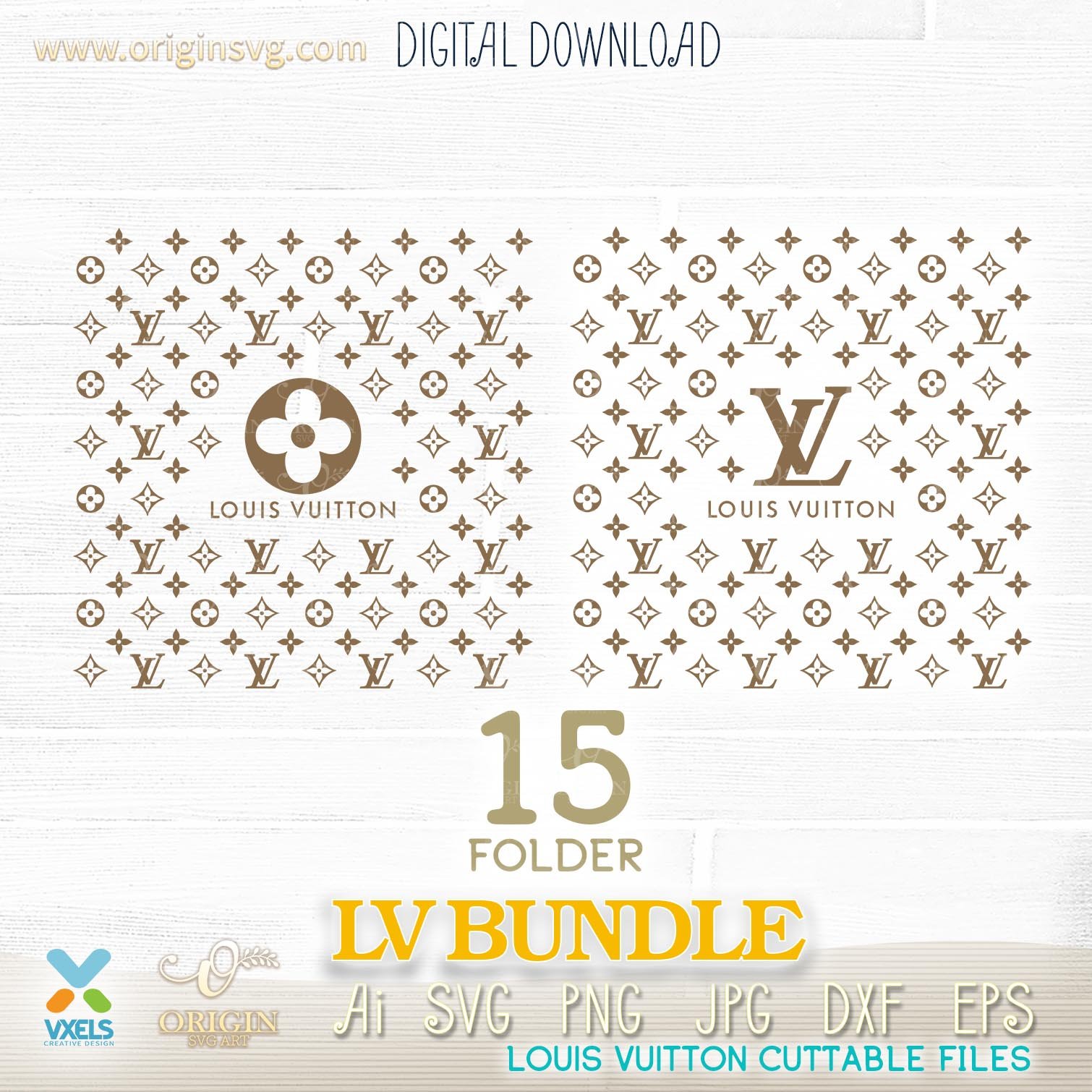 Lv With Supreme Seamless Pattern SVG, Lv With Supreme Pattern PNG