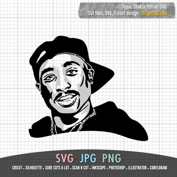 2PAC SVG Tupac Shakur