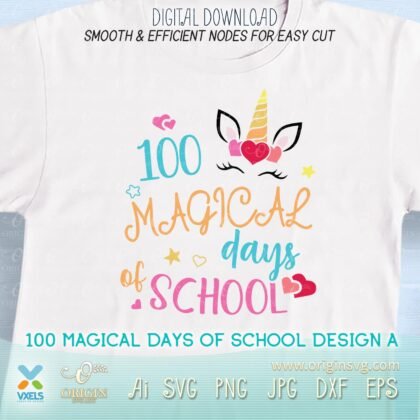 100 days of school svg