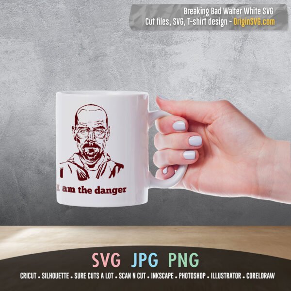 Breaking Bad Walter White Heisenberg SVG Cut Files - Image 2