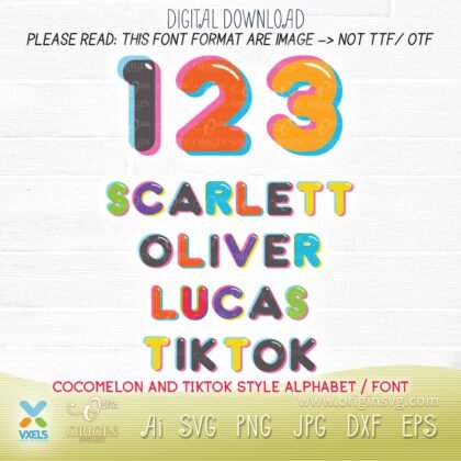tiktok kids fonts