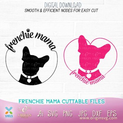 frenchie mama cut file
