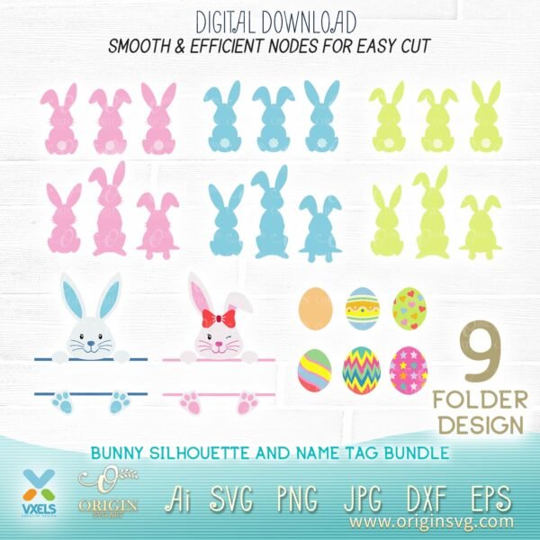 bunny svg easter