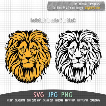 lion face design 2