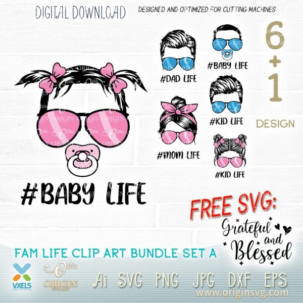 baby girl life svg