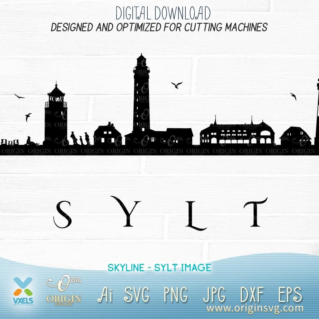 sylt-svg-westerland-skyline-landscape-sylter-vector-graphic-clip-art