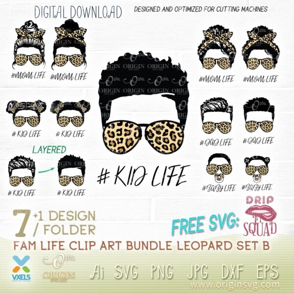 afro kid life leopard