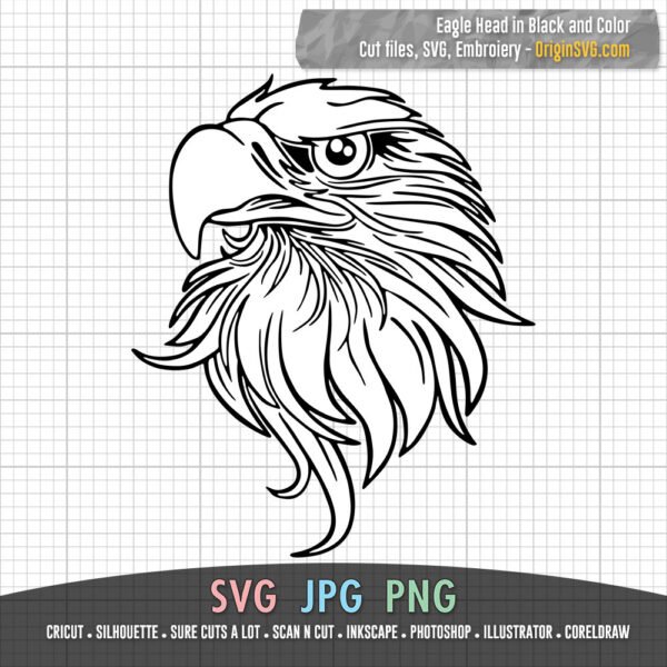 eagle head SVG cut files