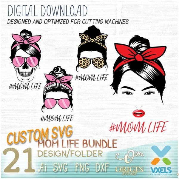 mommy life custom svg