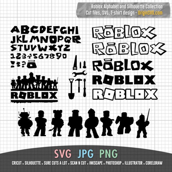 roblox alphabet and silhouette collection