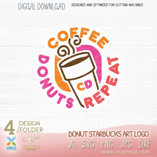 donuts coffee logo