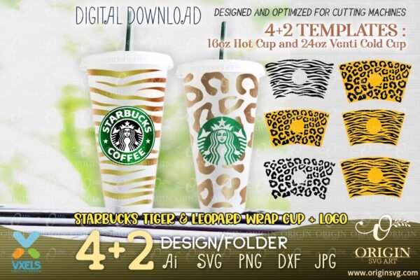 starbucks leopard cup
