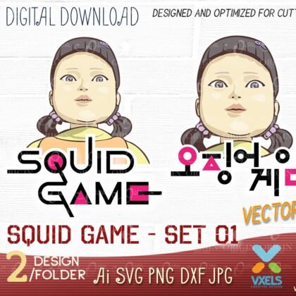 squid game svg art