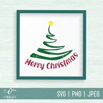 Merry Christmas Tree SVG