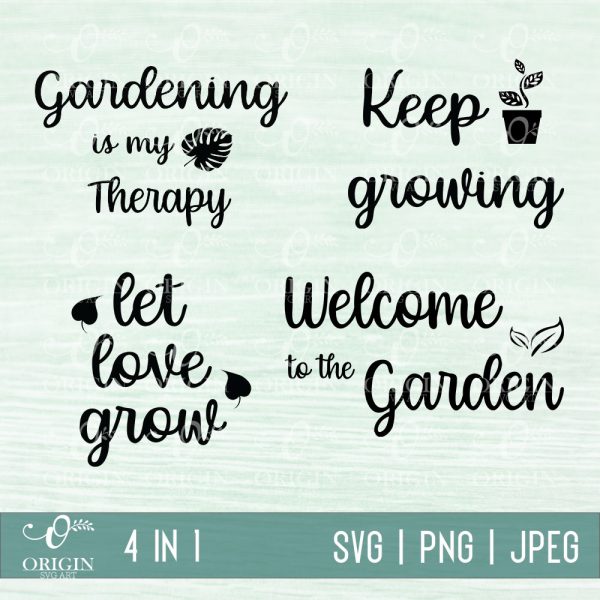 Garden Plant SVG 4 in 1 Bundle