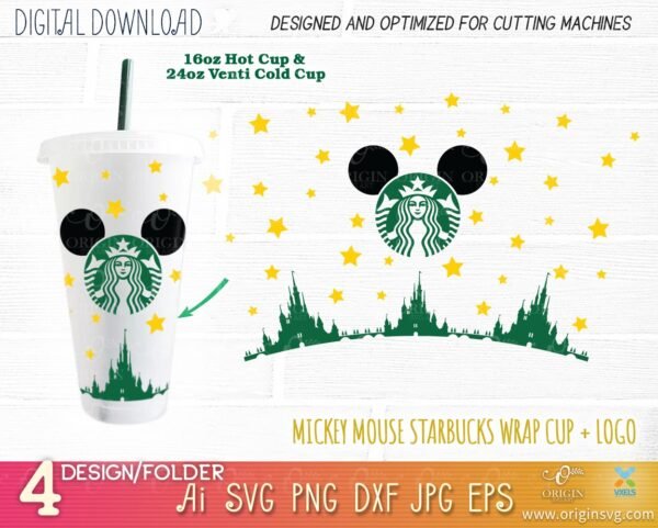 disney castle starbucks