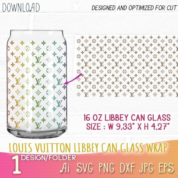 louis vuitton 16 oz libbey can wrap