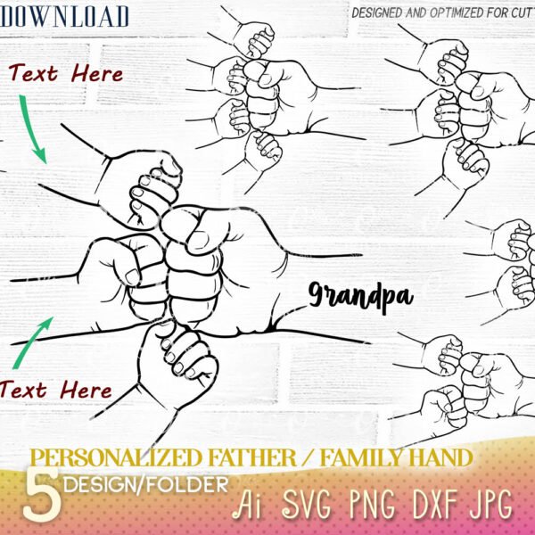 Dad 1234567890 Digital Download Fathers Day Svg Silhouette